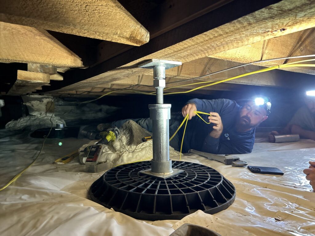 sump pump installation 1 scaled